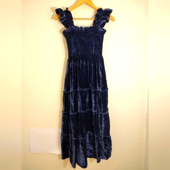 Hill House Navy Velvet Ellie Nap Dress - Picture 6 of 13